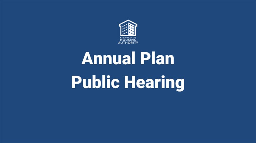 NYCHA's Annual Plan Public Hearing